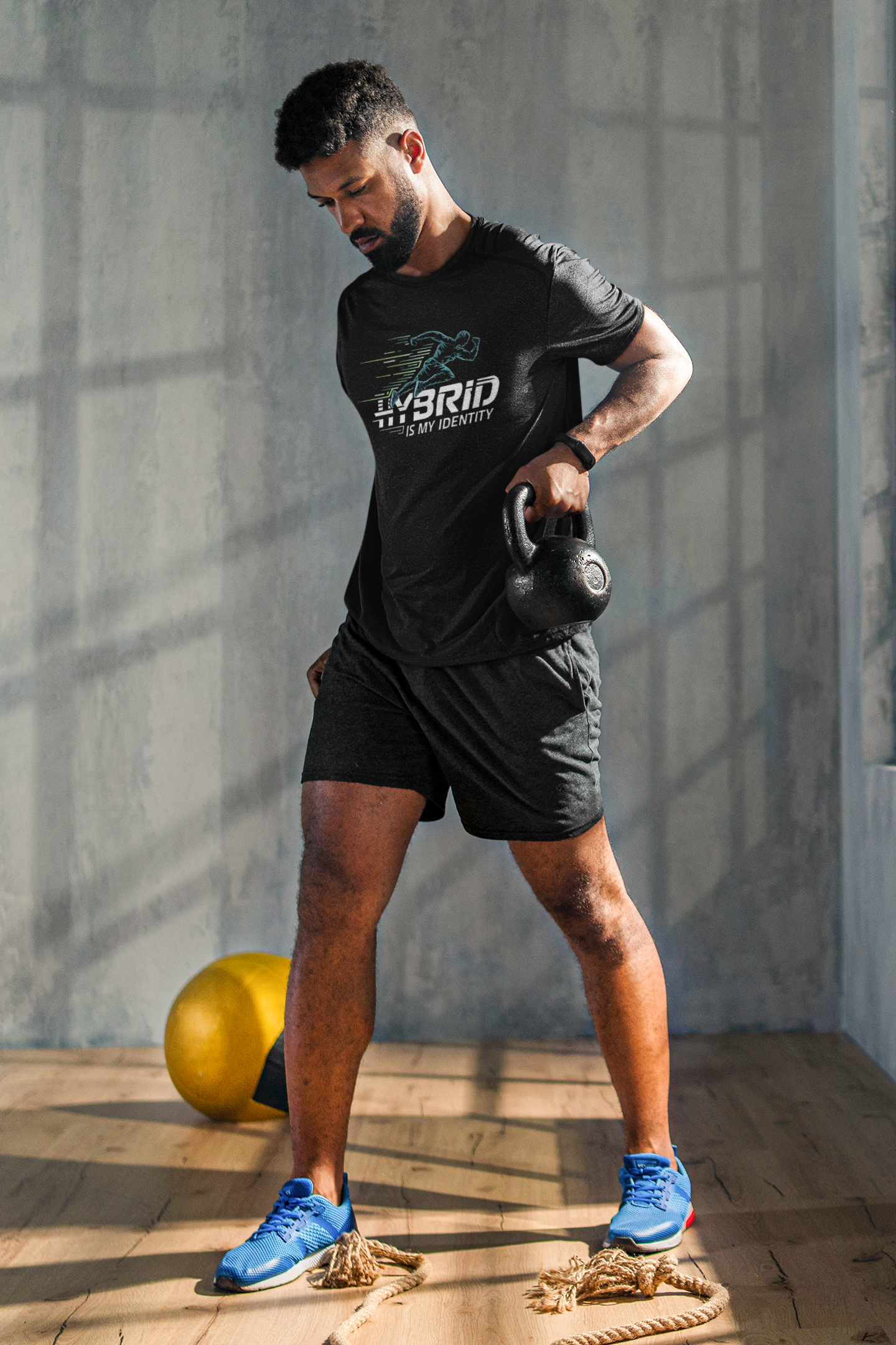 Sport Shirt "Hybrid is my Identity"